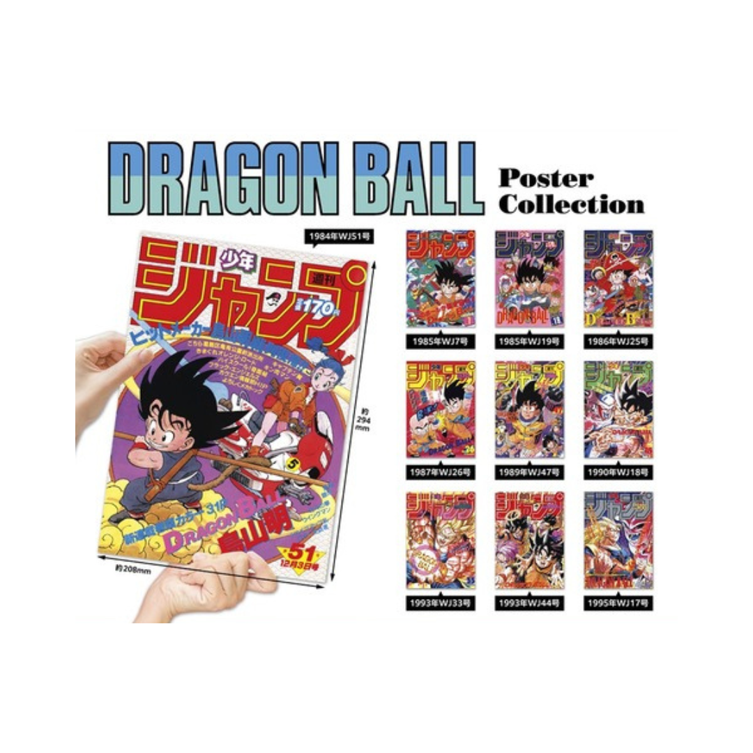 Goodie Dragon Ball Flat Gashapon Poster Collection Set des 10