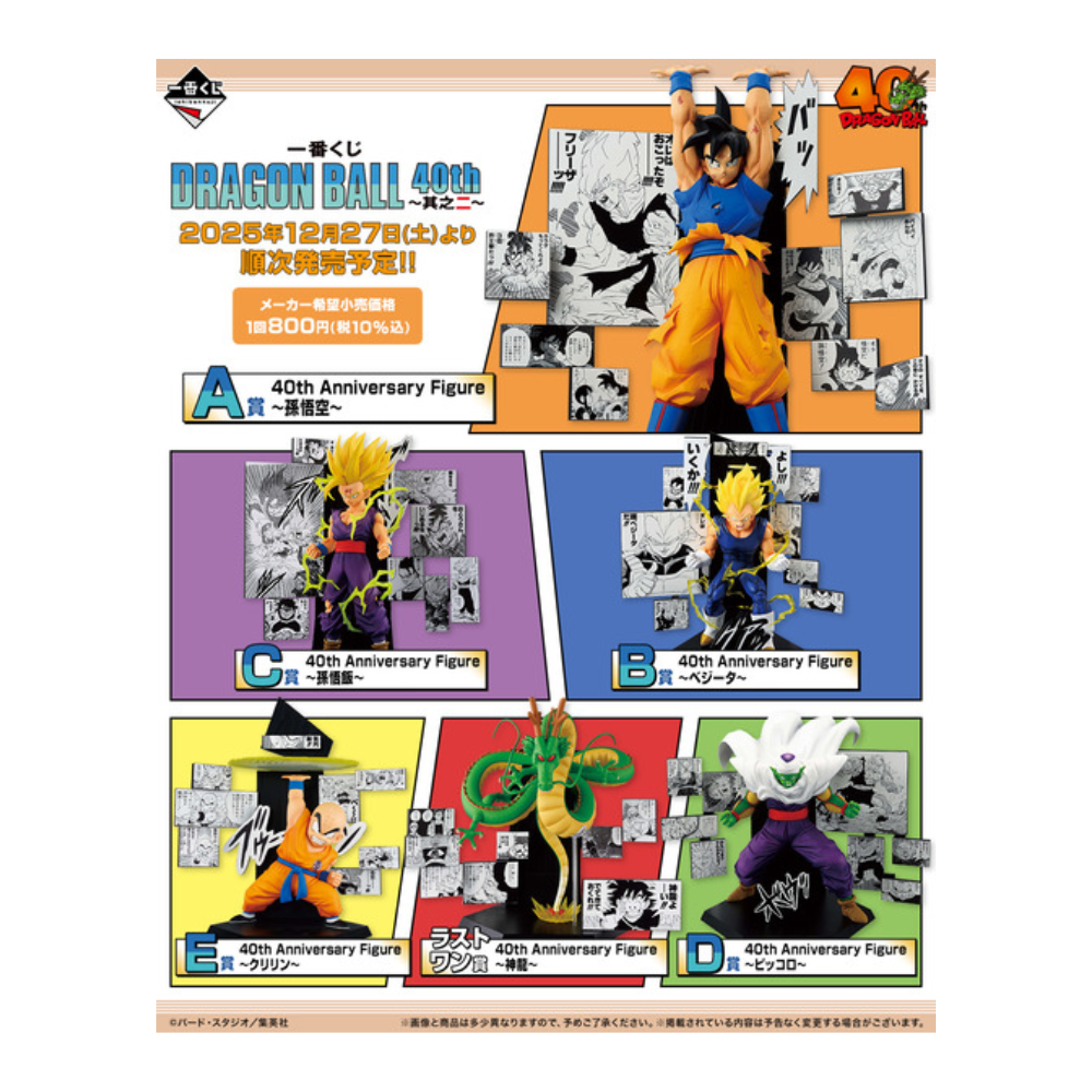 Ichiban Kuji DRAGON BALL 40th Vol.2: Full Set