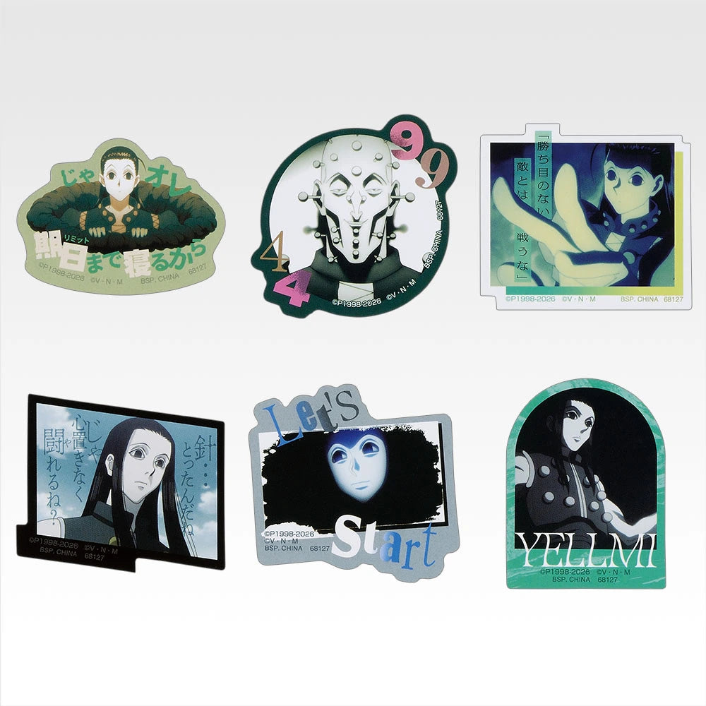 Figurine Ichiban Kuji Hunter × Hunter ZAOLDYECK FAMILY : Collection de stickers (J)