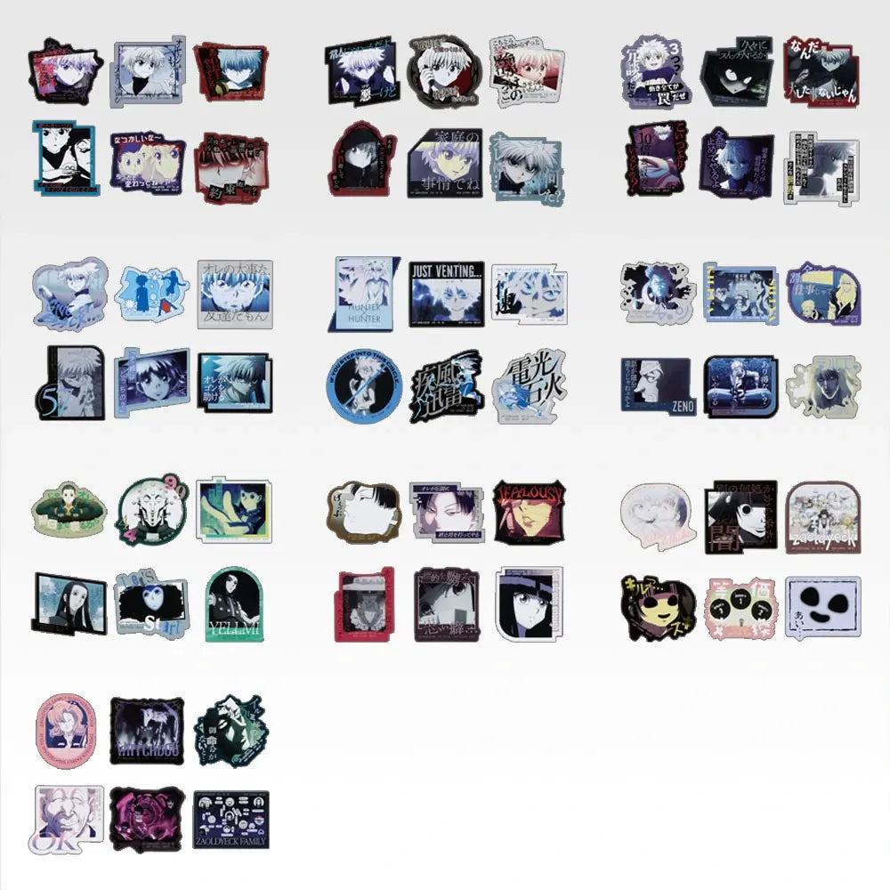 Figurine Ichiban Kuji Hunter × Hunter ZAOLDYECK FAMILY : Collection de stickers (J)