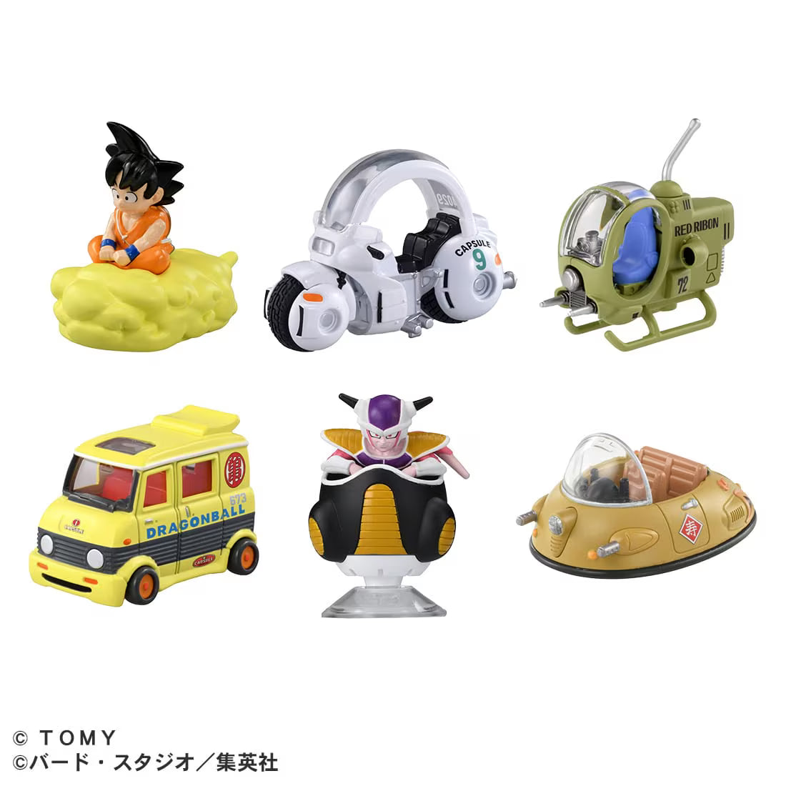 Dream Tomica x Dragon Ball – Lot complet (6 modèles)
