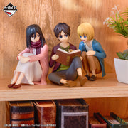 Figurine Loterie Ichiban Kuji - L'Attaque des Titans : Le Grondement: Eren, Mikasa et Armin (A)