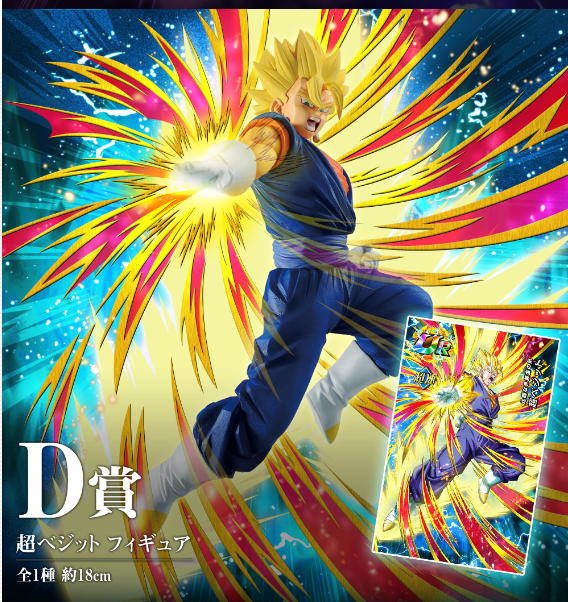 Figurine Ichiban Kuji Dragon Ball Éveil des guerriers avec Dragon Ball Z Dokkan Battle - Super Vegito (D)