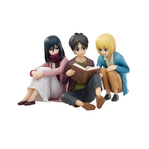 Figurine Ichiban Attaque des Titans Rumble of the Earth :  Eren & Mikasa & Armin