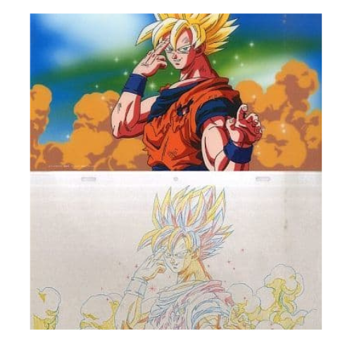 Goodie  Memorial Original Art PLUS goku SSJ