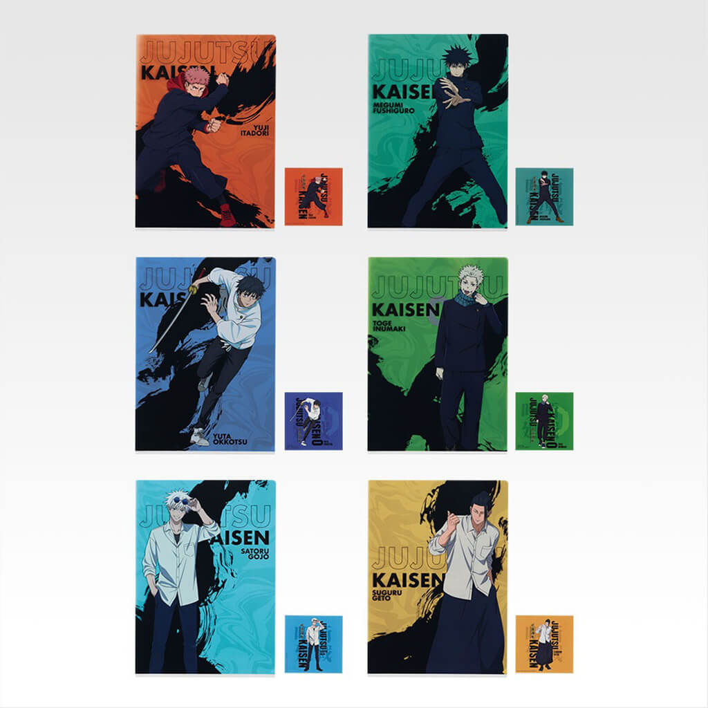 ICHIBAN KUJI JUJUTSU KAISEN 5th ANNIVERSARY - CLEAR FILE + STICKERS FULL SET LOT K