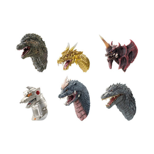 Ichiban Kuji Godzilla Lot h TETE DE MONSTRE AIMANT lot de 6