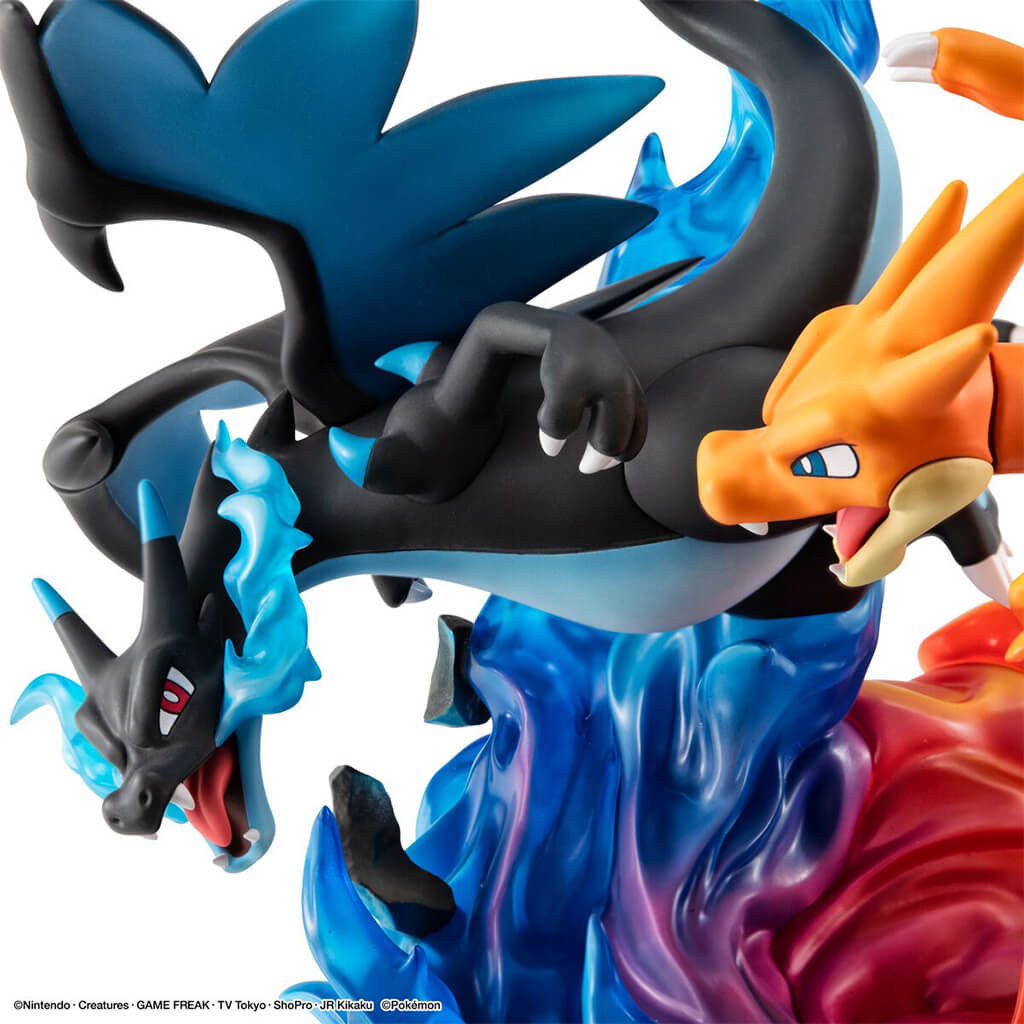 POKEMON - FIGURINE MEGA CHARIZARD X & MEGA CHARIZARD Y PALKIA GEMEX SERIES