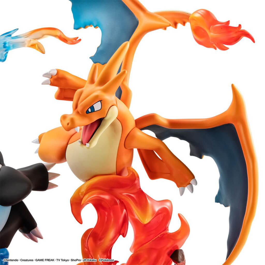 POKEMON - FIGURINE MEGA CHARIZARD X & MEGA CHARIZARD Y PALKIA GEMEX SERIES
