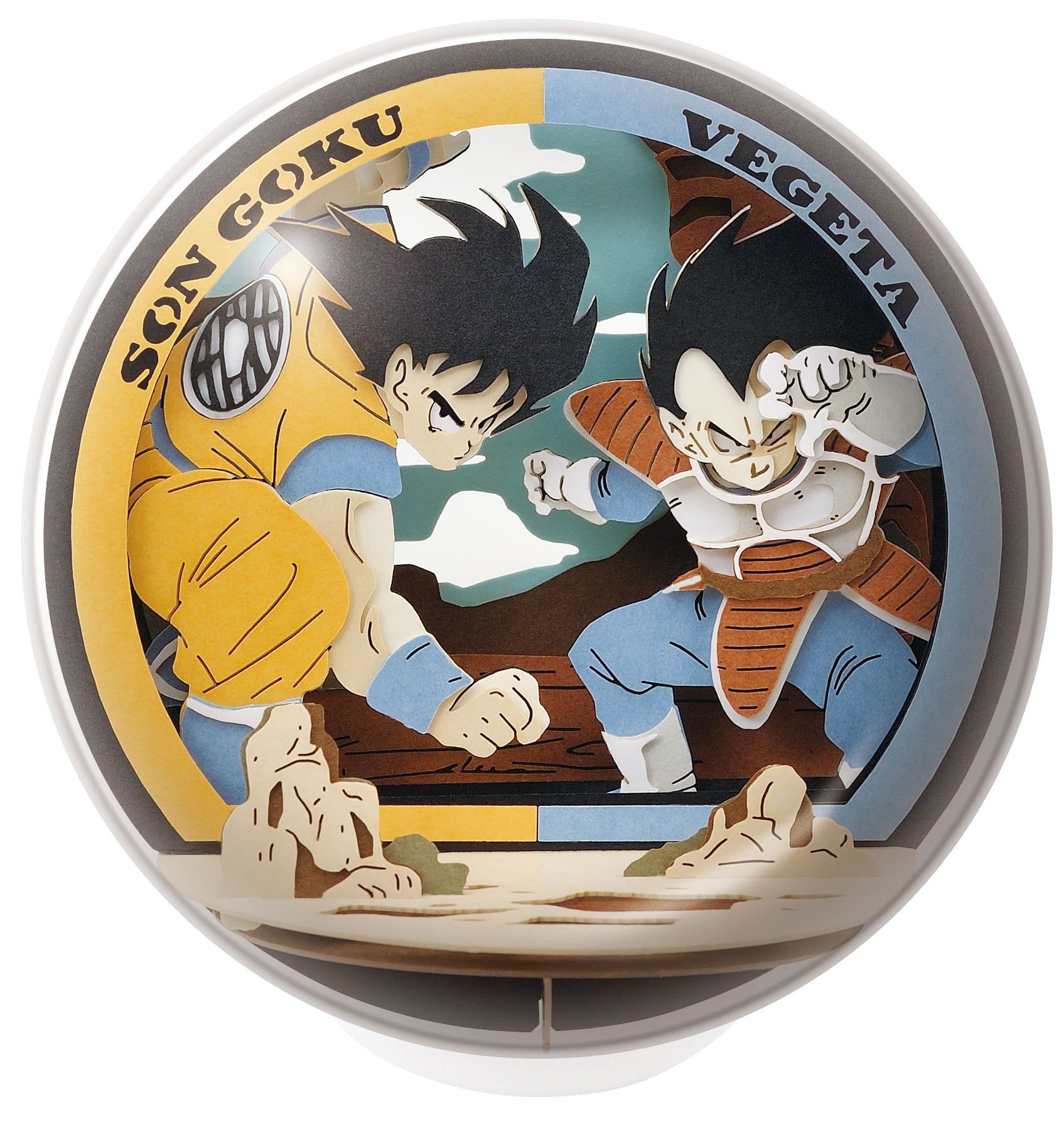 Dragon Ball Z Paper Theater Diorama -BALL- / PTB-15X Son Goku vs Vegeta