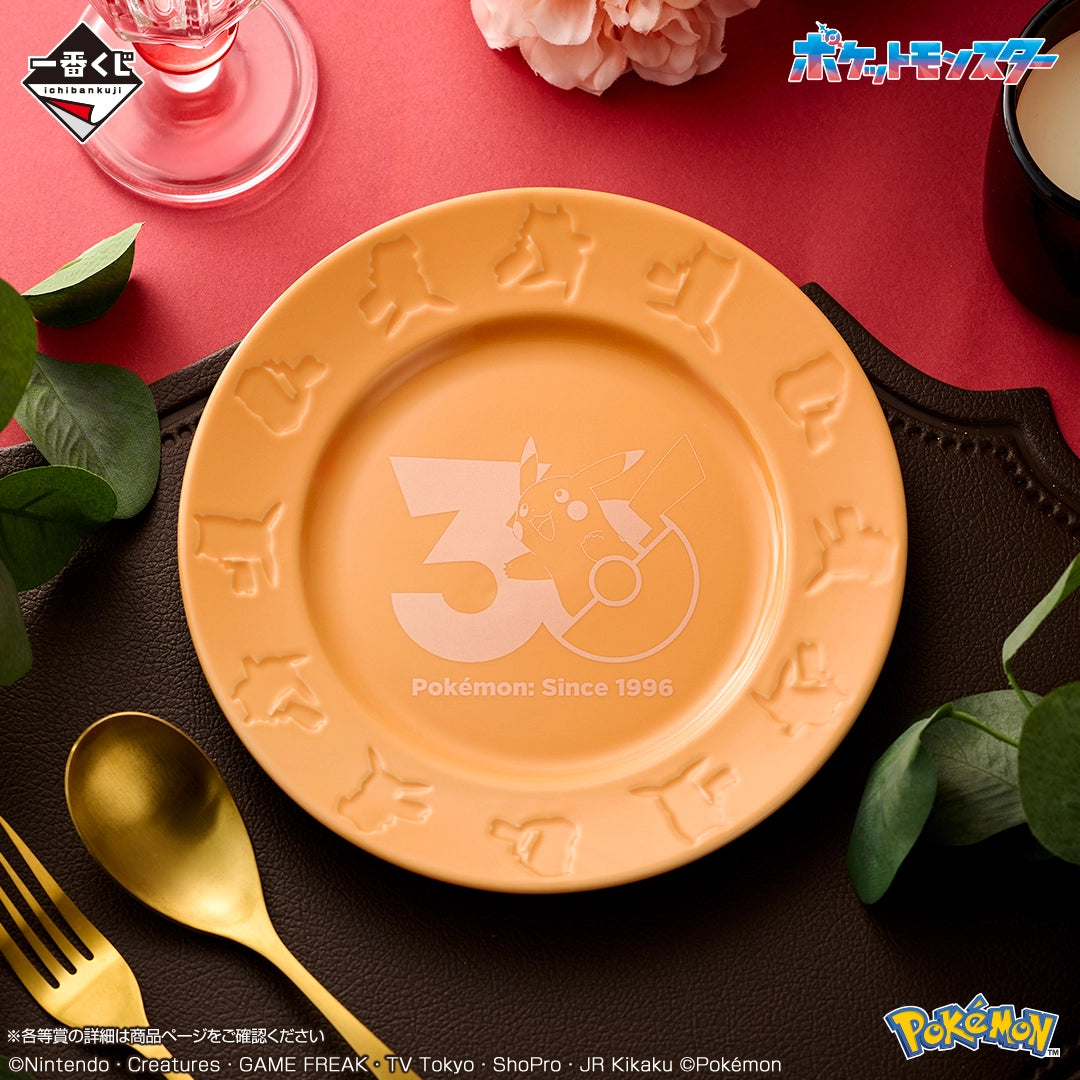 Ichiban Kuji Pokémon 30ème anniversaire : Assiette commémorative (Lot B)