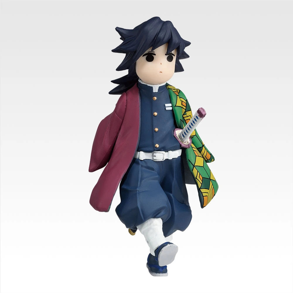 Ichiban Kuji Demon Slayer: Kimetsu no Yaiba ~ Lune Supérieure Deux ~ Figurine « techi-techi » de Tanjiro et Giyu (Lot D)
