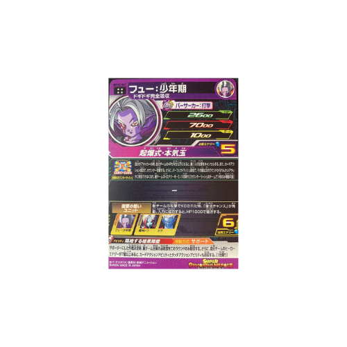 Carte Super Dragon ball Heroes : Fu Childhood BM12-067 UR