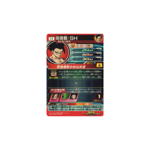 Carte Super Dragon ball Heroes : Gohan SH UGM2-SEC UR