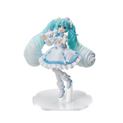 Figurine Miku Hatsune Luminasta Miku x Cinnamonroll White Dress Ver.