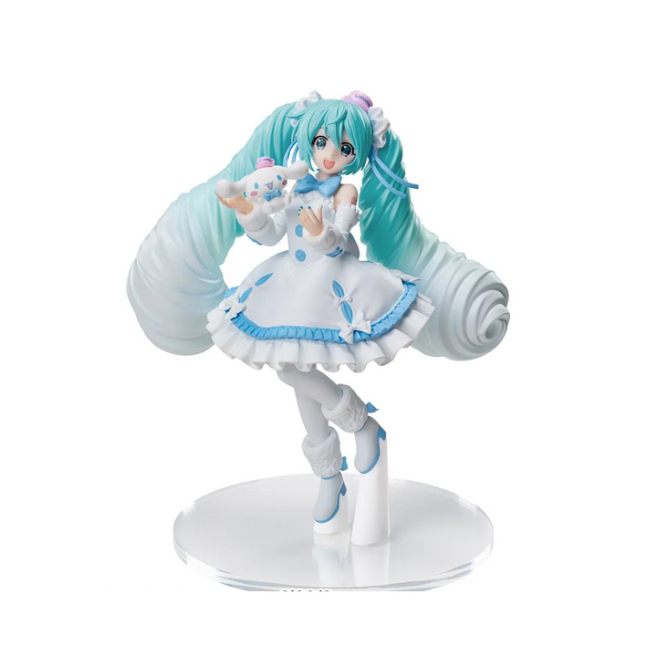 Figurine Miki Hatsune Luminasta Miku x Cinnamonroll White Dress Ver.