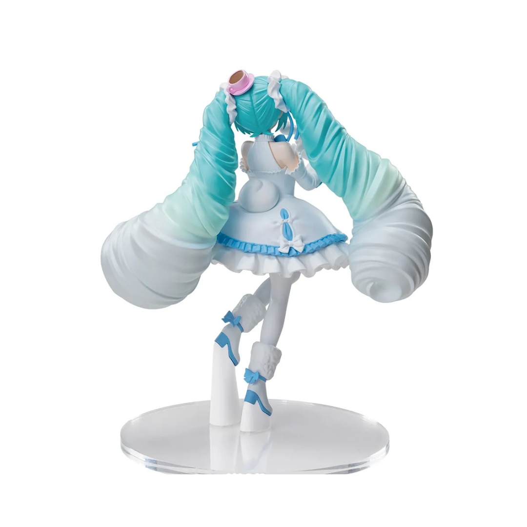 Figurine Miki Hatsune Luminasta Miku x Cinnamonroll White Dress Ver.