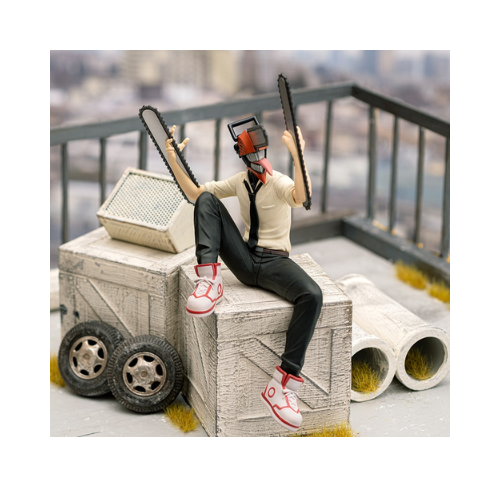 Figurine Chainsaw Man Assise Premium Figure Chainsaw Man