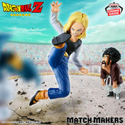 Figurine Dragon Ball Z MATCH MAKERS Android 18 vs Mr. Satan vs Mighty Mask
