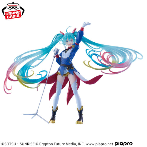 Figurine Gundam 45e anniversaire × Hatsune Miku BANPRESTO EVOLVE GUNDAM collaboration