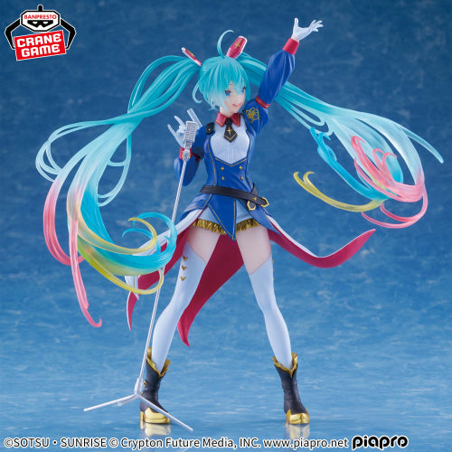 Figurine Gundam 45e anniversaire × Hatsune Miku BANPRESTO EVOLVE GUNDAM collaboration