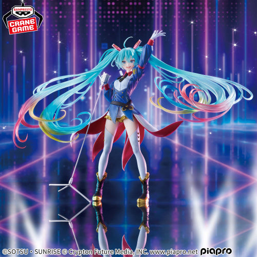 Figurine Gundam 45e anniversaire × Hatsune Miku BANPRESTO EVOLVE GUNDAM collaboration