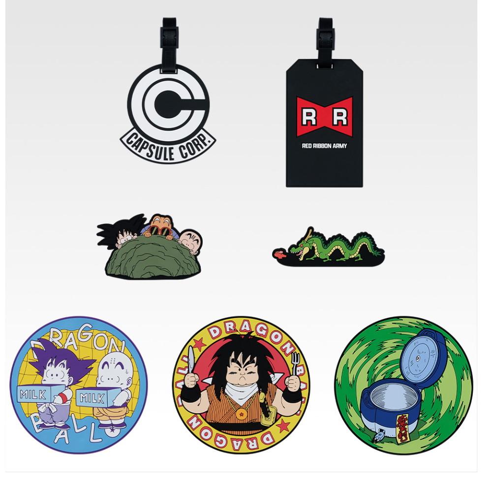 Goodies Ichiban Kuji Dragon Ball Snap Collection 2 : Étiquettes et sous-verres (Lot G)