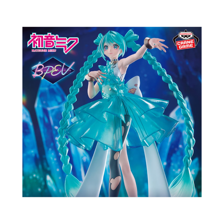 Figurine Miku Hatsune BANPRESTO EVOLVE Clearluxe Emerald Gem