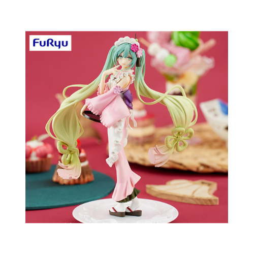 Figurine Miku Hatsune Exc∞d Creative Figure Sweet Sweets Matcha Parfait Sakura