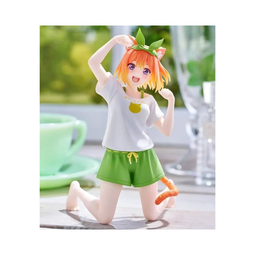 Figurine Quintuplets Desktop Cute Figure Yotsuba Nakano Cat room wear ver.