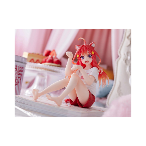 Figurine Quintuplets Itsuki Nakano Desktop Cute Cat room wear ver.