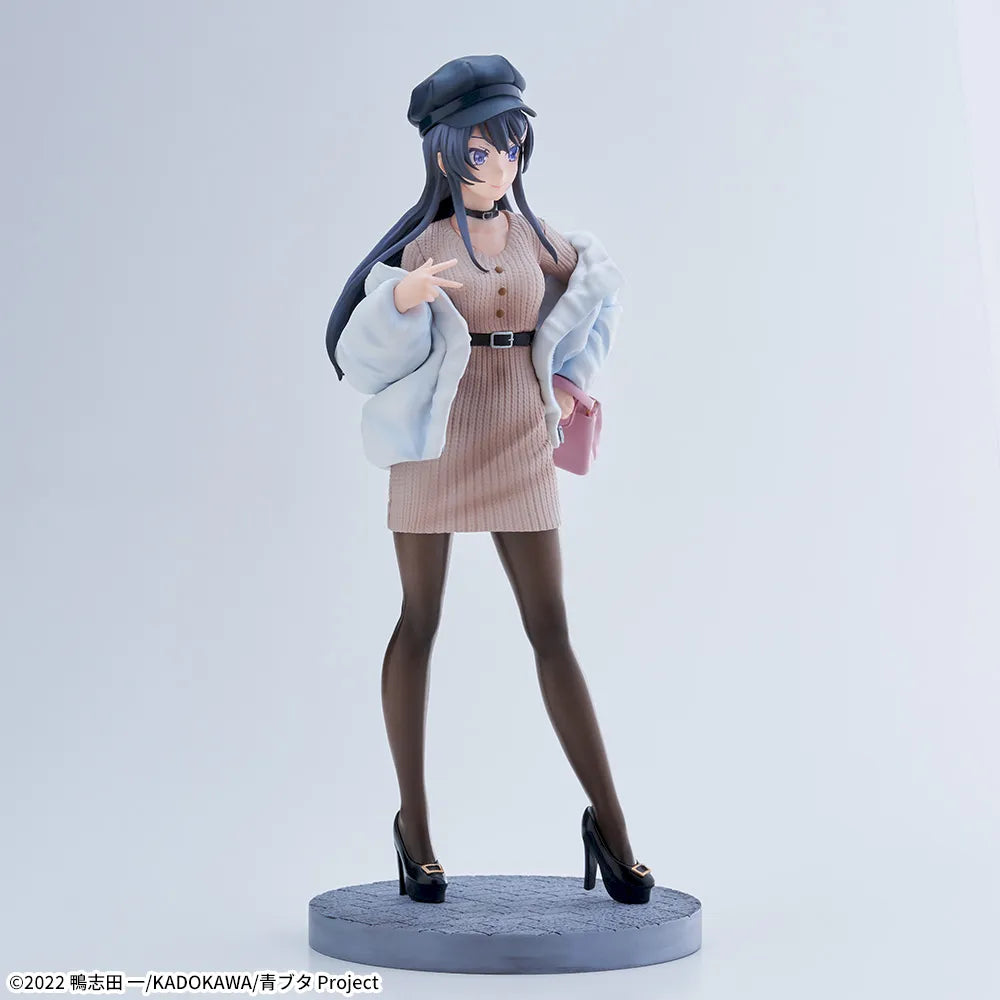 Figurine Rascal ne rêve pas de Bunny Girl Senpai Luminasta « Mai Sakurajima » – vêtements décontractés –