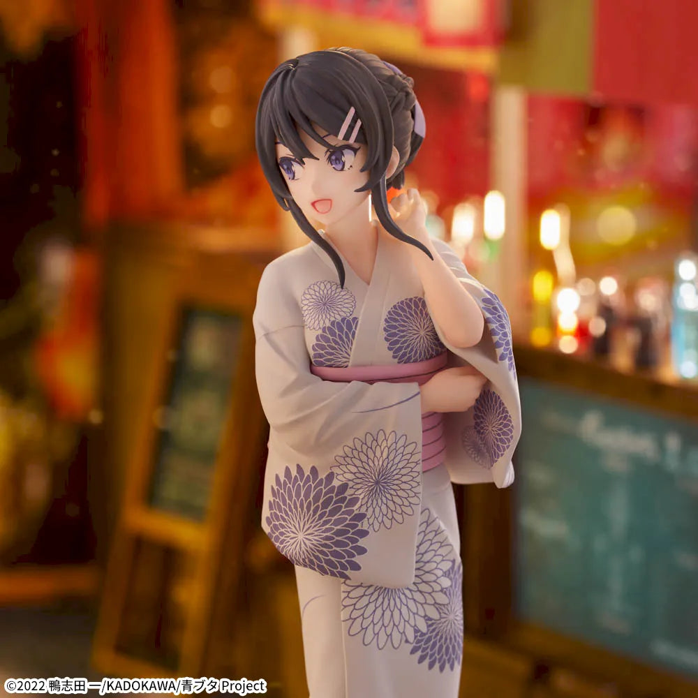 Figurine Rascal ne rêve pas de Bunny Girl Senpai — Yukata Luminasta de Mai Sakurajima