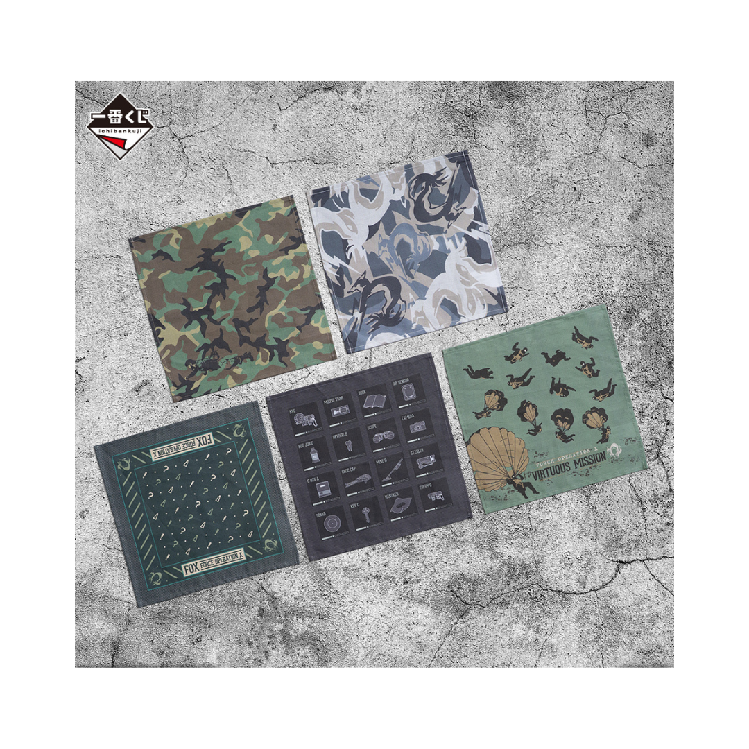Goodie Ichiban METAL GEAR SOLID Δ: SNAKE EATER: Survival Handkerchief Set des 5