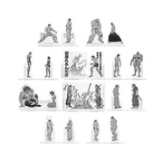 Goodies Ichiban Baiki The world can be changed with one fist: VS Acrylique Stand Set des 10