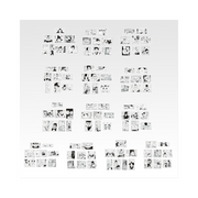 Goodies Ichiban Kuji DRAGON BALL 40th Vol.1:  Panel Sticker Collection Set des 13