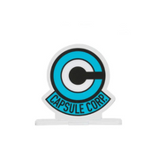 Logo Dragon Ball stand acrylique capsule corp