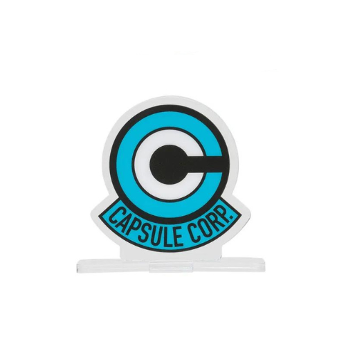 Logo Dragon Ball stand acrylique capsule corp